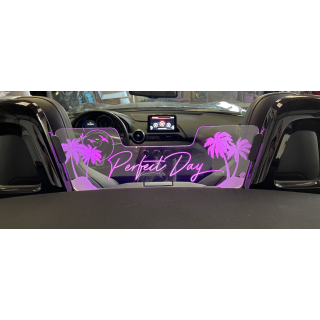 Saute-vent (anti remous - coupe vent) Mazda MX5 ND (2015- AUJOURD'HUI) ET FIAT 124 (2015-2019)