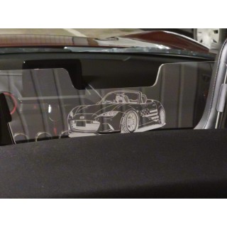 Saute-vent (anti remous - coupe vent) Mazda MX5 ND (2015- AUJOURD'HUI) ET FIAT 124 (2015-2019)