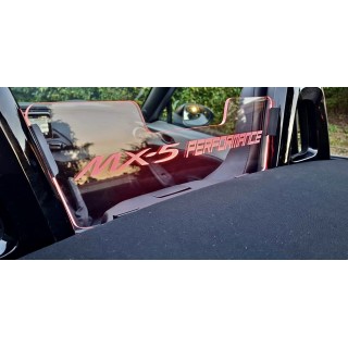 Saute-vent (anti remous - coupe vent) Mazda MX5 ND (2015- AUJOURD'HUI) ET FIAT 124 (2015-2019)