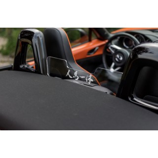 Saute-vent (anti remous - coupe vent) Mazda MX5 ND (2015- AUJOURD'HUI) ET FIAT 124 (2015-2019)